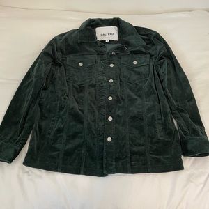 GRLFRND forest green corduroy jacket